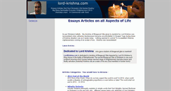 Desktop Screenshot of lord-krishna.com